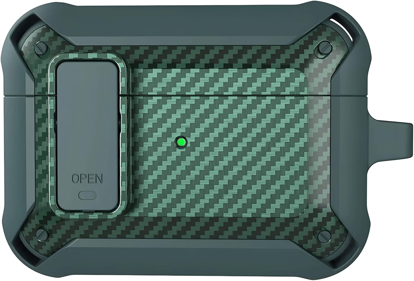 Carbon Fibre Case with Lock Button for Airpods Pro (Gen 1)