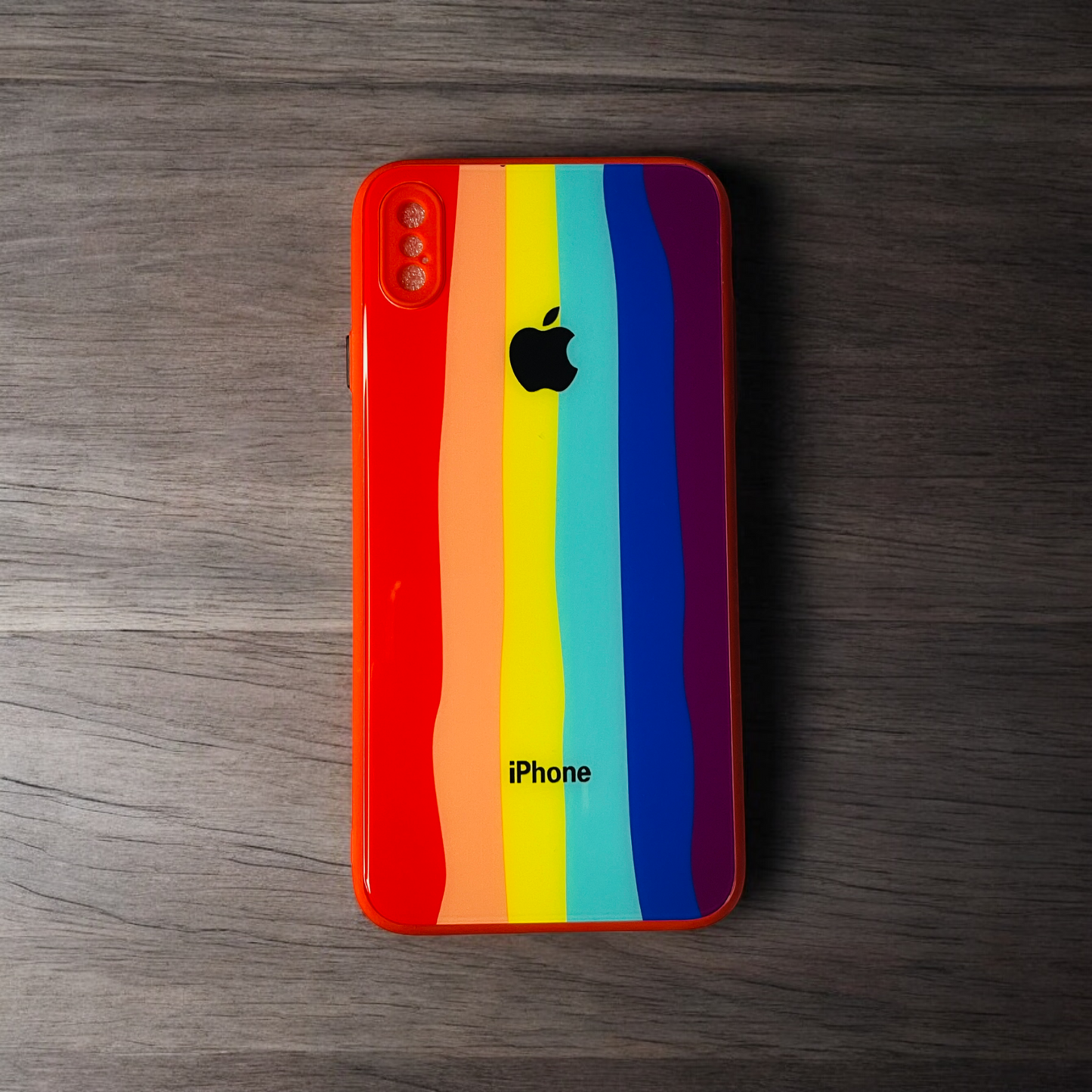 Rainbow Glass Cases for iPhone XS MAX