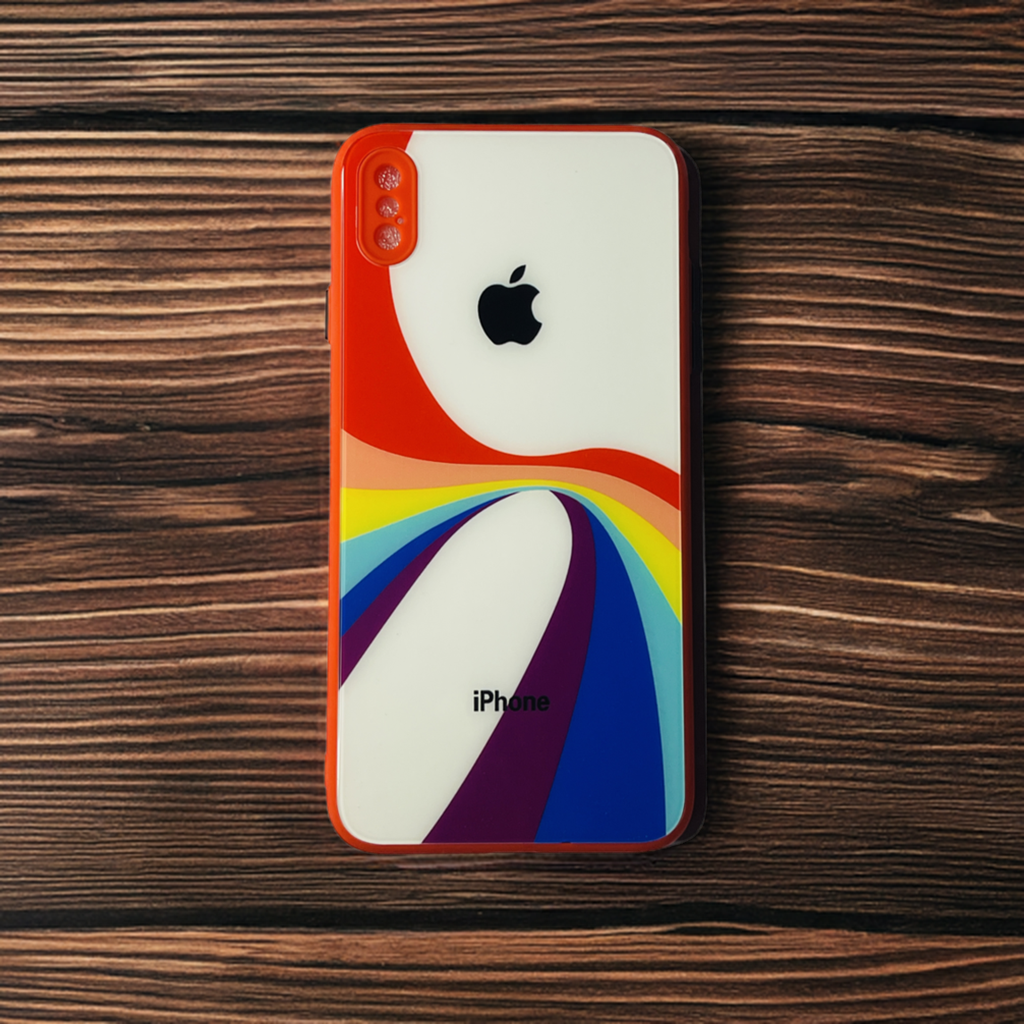 Rainbow Glass Cases for iPhone XS MAX